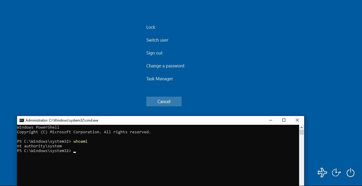 osk.exe Ctrl Alt Del